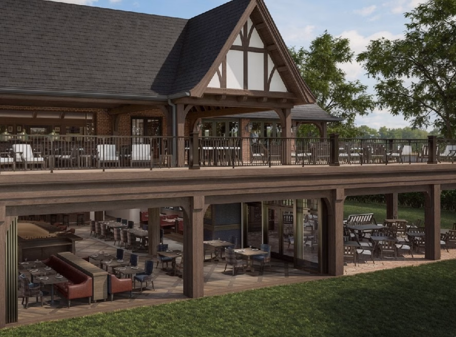 Cherry Hills Country Club in Cherry Hills Village, CO - view of Clubhouse<br />
