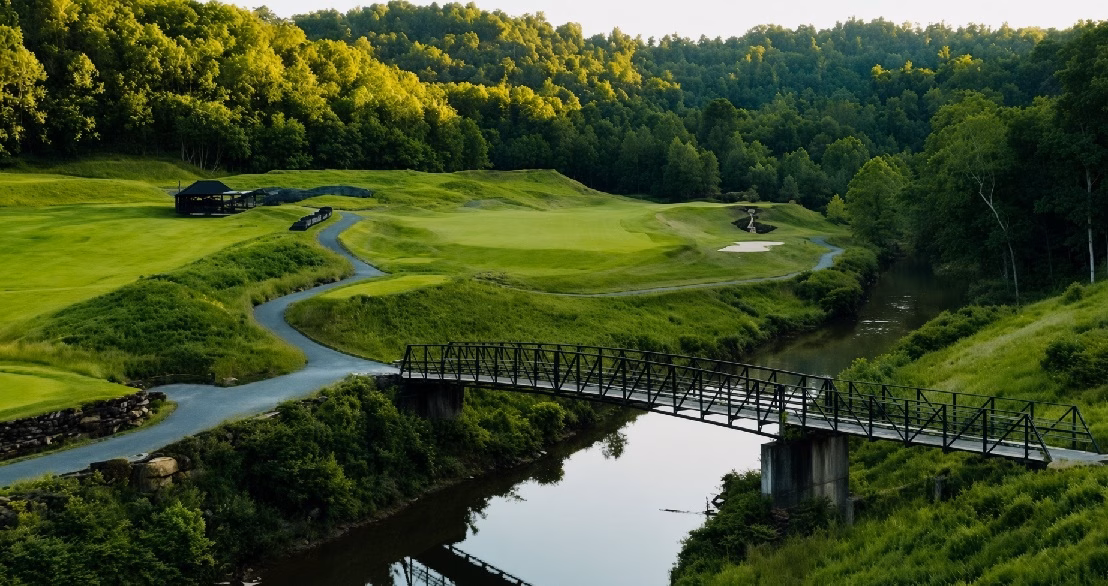 Pete Dye Golf Club in Bridgeport, WV - view of Golf Course
